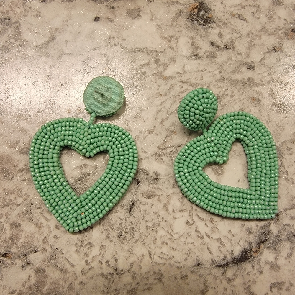 Bauble Bar Statement Heart Earrings